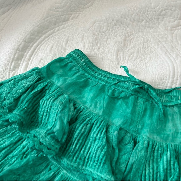 MUCHE & MUCHETTE coquette skort in emerald O/S - Picture 5 of 8